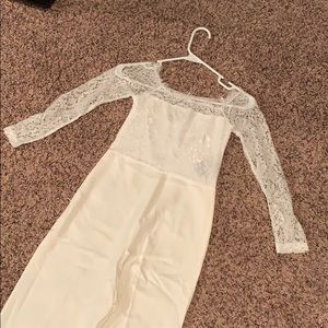 White lace jumpsuit